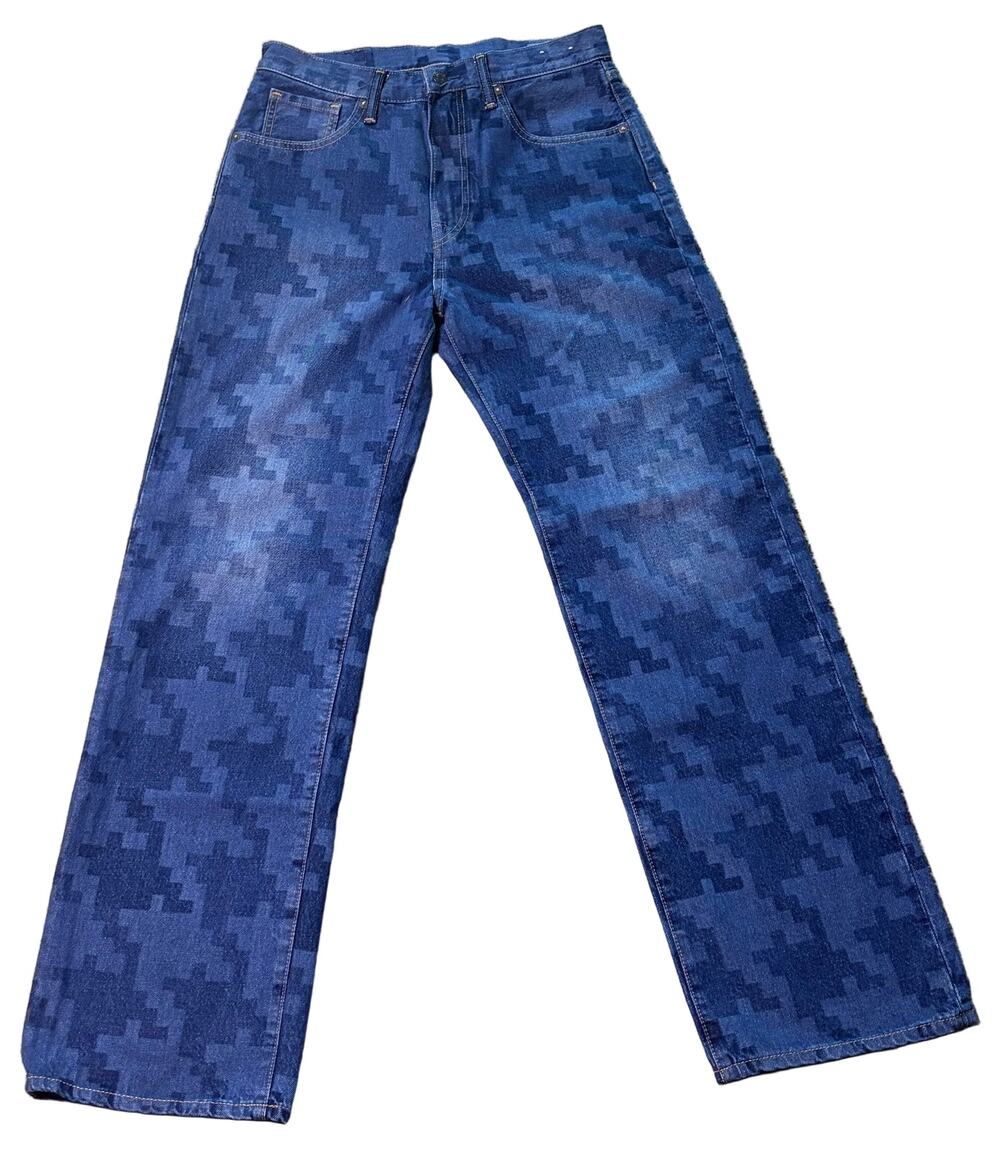 GAP x Dapper Dan 2024 Houndstooth Denim Cinch-Back Jeans Men's 29x32